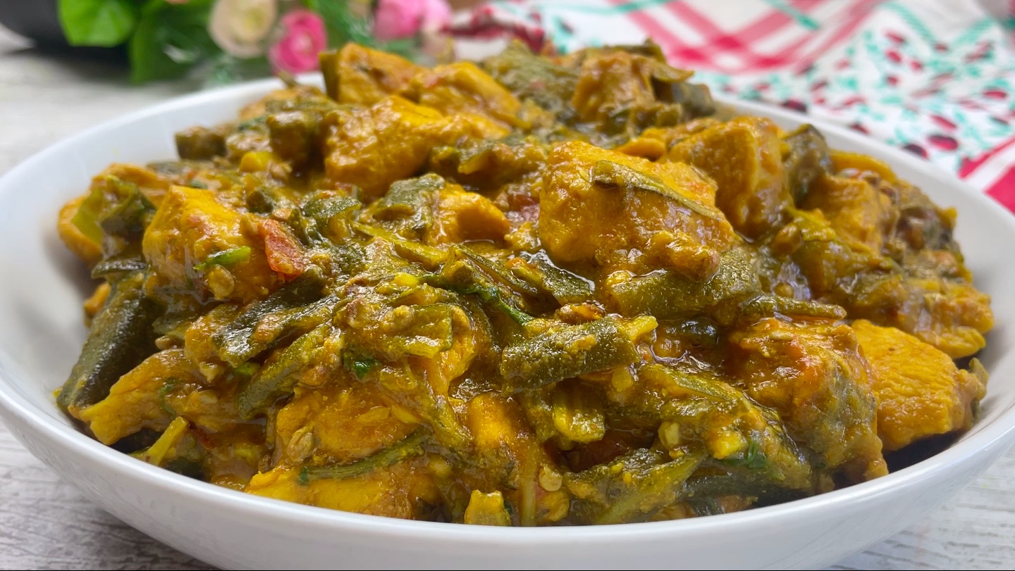 Bhindi Chicken