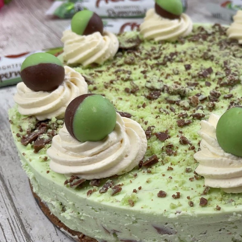 Mint Aero Cheesecake