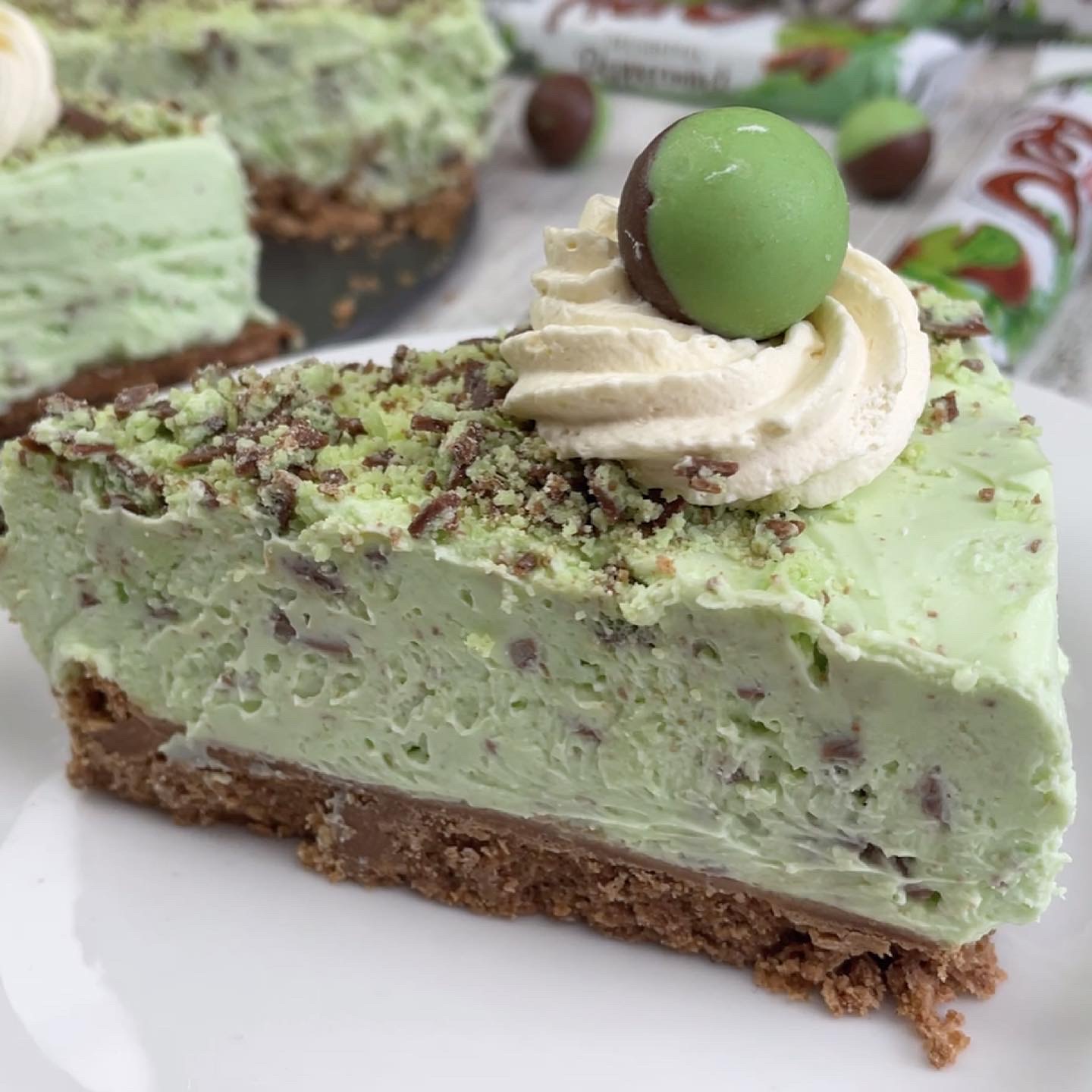 Mint Aero Cheesecake
